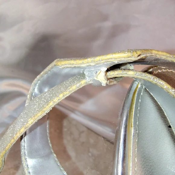 Fioni Women's Silver Sandal Shoe | Sparkly | Size 11 - Picture 11 of 11
